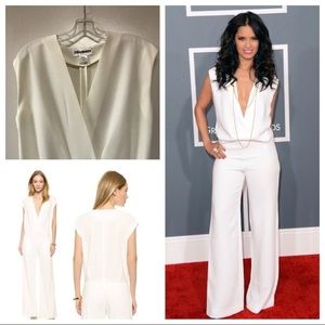 Crossover white jumpsuit 5th & Mercer size XS